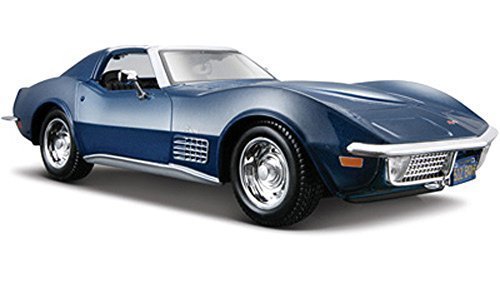 Maisto 1970 Chevy Corvette T-Top 1/24 Scale Diecast Model Car Blue