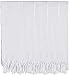BOSPHORUS Set of 4 - Turkish Cotton Bath Beach Peshtemal Fouta Towel Blanket, Diamond Weave, Prewashed, XL 71x36 Inches (White)