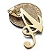 Besteel Womens  Stainless Steel Alphabet Initial Letters Pendant Necklace From A-Z
