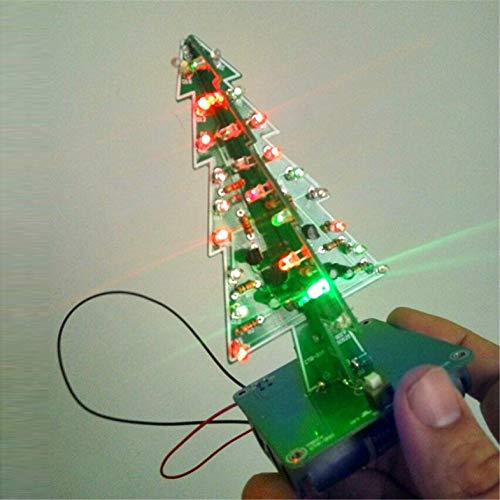 CloverUS Decor Electronic LED Flash Circuit Parts Christmas Tree 3D Tree LED DIY Kit Environmentally Friendly Materials - Thumbnail 3