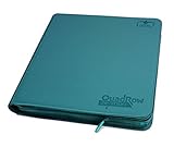 Ultimate Guard 12-Pocket QuadRow ZipFolio XenoSkin Petrol Blue Card Portfolios by Ultimate Guard