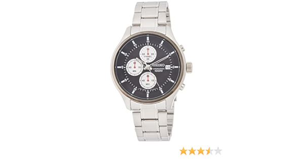 Seiko Men's Chronograph Watch with Chronograph Display and Stainless Steel  Strap SKS545P1, Metallic, Black: Buy Online at Best Price in UAE - Amazon.ae