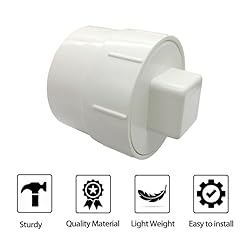 Fitvell PVC Sewer Cleanout Adapter with Plug Pipe