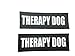 Albcorp Reflective Therapy Dog Patches with Hook Backing for Service Animal Vests/Harnesses Large (6 X 2) Inch