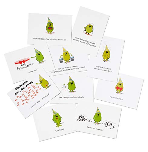 10er Set Postkarten Lustig Mit Sprüchen Und Comic Motiv Grummelzwerg Grummelkarten 10er Geburtstag 1