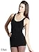 Nikibiki Women's Seamless Spandex Regular Wide Strap Tank-Black(#6)