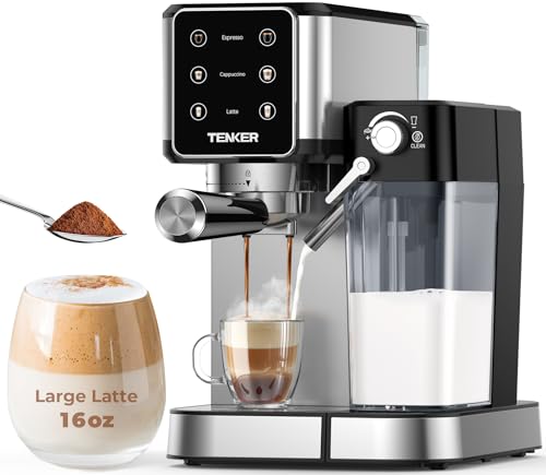 TENKER Espresso Machine with Milk Frother