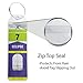 Slim Cruise Luggage Tag Holder/w Zip Seal & Stainless Loops