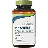 Masculini-T - Testosterone Booster Supplement for Men - Enhance Male Performance, Stamina, and Energy - Feel Young Again - with Ginkgo, Ginseng - LifeSeasons (180 Capsules)