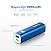 Portable Charger,Mopower 3000mAh Power Bank Lipstick-shaped Aluminum Metal External Backup Battery Pack for iPhone 6 4 5S 4S, iPad ,Galaxy S6 Note 3, iPod,HTC,Sony,LG, Mobile Digital Devices