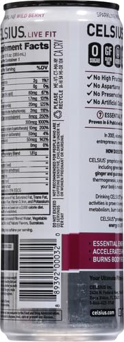 CELSIUS SPARKLING WILD BERRY 12OZ