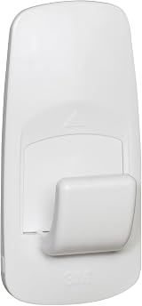 Command Jumbo Utility Hook White Pack of 1 Hook and 4 Adhesive Strips Holds Up view 2