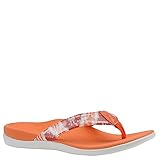 Vionic with Orthaheel Technology Womens Tide Sequins Toepost Orthotic Sandal Coral Size 9