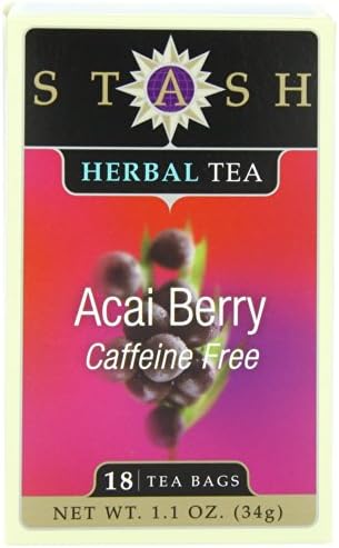 Stash Herbal tea acai berry Caffeine Free 18 Tea Bags 1.1 oz (34g)