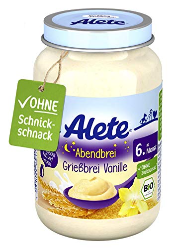 Alete-Bio-Glschen-Abendbrei-Griebrei-Vanille-Babynahrung-in-Bio-Qualitt-ohne-Palml-Zuckerzusatz-ab-dem-6-Monat-6er-Pack-6-x-190-g