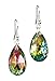 The Paragon Rainbow Teardrop Jewelry Set - Faceted Aurora Borealis Necklace and Earrings