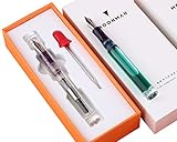 NEW Moonman C1 Eye Dropper Filling Fountain Pen Fully Transparent Large-Capacity Ink Storing with Converter Iridium Fine 0.6mm Fashion Gift