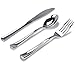 75 Pieces Heavy Duty (Silver) Plastic Silverware Set, Disposable Cutlery Set, Great for Parties, Weddings, and Catering, Flatware Utensils Included: 25 Forks, 25 Spoons, 25 Knives, Stock Your Home