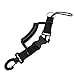 Scuba Choice Diving Dive Black Snappy Coil Camera Lanyard Clip and QB Buckles, 1.3m Coil