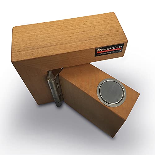 Precision Lock PLS 24 PRO Heavy Duty Concealed Magnetic Catches for Doors >1.18" Thick - Noise-Free Silent Latch, Pack of 2