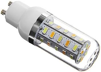 PST@ DAIWL GU10 5W 36xSMD 5730 350LM 4100-4600K Natural White Light LED Corn Bulbs Silver Cover(AC 220-240)