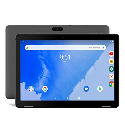 Winnovo T10 Tablet 10 inch Android 9.0 PC, 3GB RAM, 32GB Storage, Metal Frame, Dual Speaker, 5G WiFi, IPS Touchscreen, HDMI, GPS, Support Netflix, Play Store, CNN (Black)