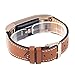Wearlizer Slim Guneine Leather Watch Band Compatible with Fitbit Charge 2, Charge 2 hr Accessories Replacement Wristband Srap Bracelet for Men Women Small Large T Type
