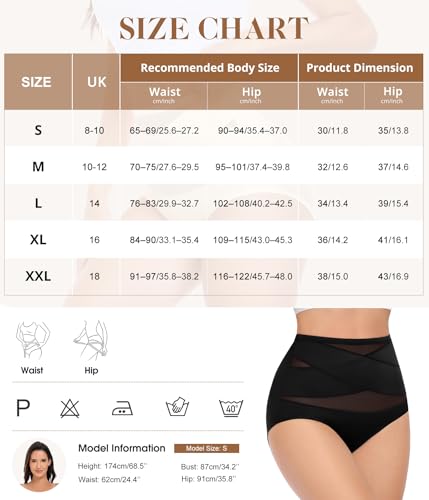 UMIPUBO Women's Panties High Waisted Briefs Seamless Briefs High Waist Invisible Underwear Comfortable and Soft Elastic Underwear Women