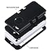 ULAK iPhone 5C Case, iPhone 5C Case Black, Shockproof Soft Silicone Rubber Hard Plastic Hybrid Heavy Duty Protection Kidproof High Impact Case Cover for Apple iPhone 5C -Black