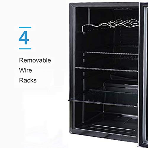 BOSSIN Beverage Refrigerator and Cooler, 120 Can Capacity with Smoky