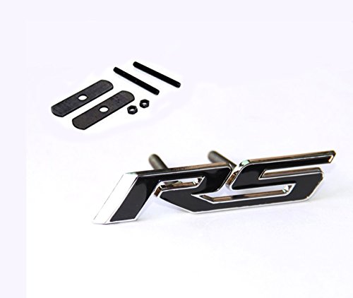 Yoaoo 1x OEM Grille Rs R S Emblem Badge 3D Logo Allloy for Camaro Gm Series Black