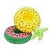 Cazul Goods Inflatable Pool Drink Holder Floats - 3 pieces Watermelon and 3 pieces Pineapple Design (Set of 6)