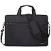 BRINCH® 15.6 Inch Oxford Fabric Lightweight Laptop Shoulder Case Messenger Bag for 15-15.6 Inch Laptop/Notebook/MacBook/Chromebook Computers with Shoulder Strap Handle and Pockets (Black)