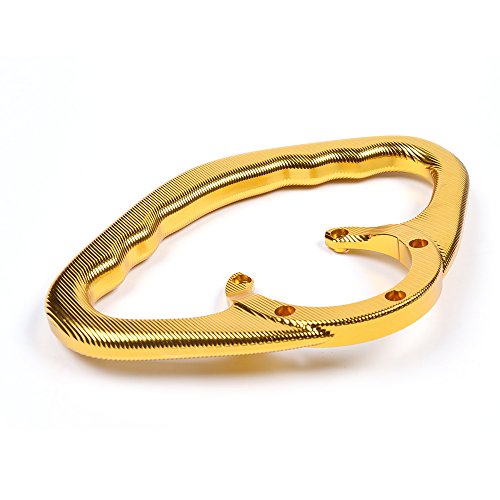SMOKU MOTOR CNC Passenger Handgrips Tank Grab Bar Handles Universal for Yamaha R1 R6 FZ07 MT03 MT07 MT09 MT-25 MT-03 (Gold)