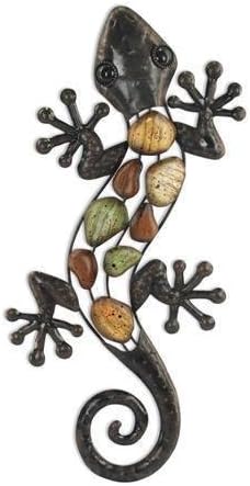 Adorno Pared Lagarto Metal 46 Cm Amazon Es Hogar