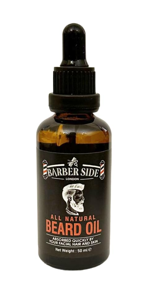 ican Barber Side London All Natural Beard Oil 50ml