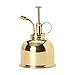 Leiyini Plant Mister Vintage Brass Mister Succulent Plants Watering Can Pot Decorative Brass Sprayer Watering Can Metal Plant Sprayer Mister Brass Gold Garden Tool for Flowers and Succulents