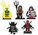 fat cat sales Superhero, Justice League, & Other Comic Mini Figures - Aquaman, Wonder Woman, Loki, Black Panther, Deadpool, Building Interlocking Block Brick Toys