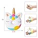 LEEHUR 3Pcs Jumbo Slow Rising Squishies Kawaii Unicorn Donut Moon Set Soft Squeeze Stress Anxiety Relief Novelty Sensory Toys Party Favors Kids