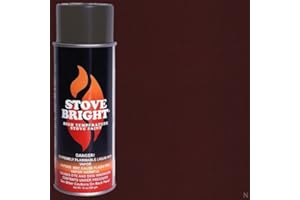 WOODEZE Stove Bright High Temp Stove Hearth Spray Paint | Up to 1200° F - Redwood - 8112