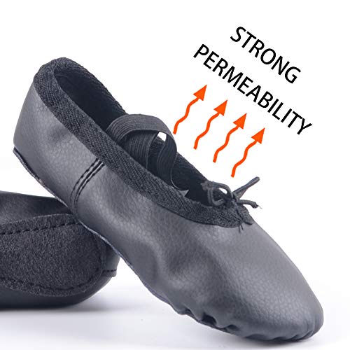 3 Leather+Ballet+Shoes+Toddlers+Slippers