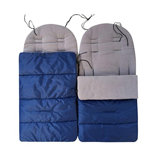 Footmuff For Stroller Universal Lavany Toddler Baby Sleeping Bag Cosy Toes Liner Pram (Dark Blue) - Thumbnail 3