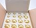 youseexmas Glass Christmas Ornaments Golden Pack of 32