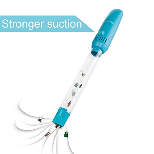 Vacuum Insects Bug Spider Crawler Catcher Humane USB Rechargeable with LED light, Funny Toy for Kids