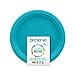 Preserve On the Go Lightweight BPA Free Small Dinner Plates Made from Recycled Plastic in the USA, Set of 10, Aqua Blue, Model: 07616