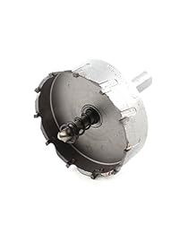 Triángulo vástago 6 mm broca en espiral 60 mm Dia Acero Inoxidable Agujero sierra