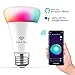 Piper and Olive Smart WiFi LED Light Bulb 60 watt equivalent - Dimmable - Color Changing - Works With Amazon Alexa and the Google Assistant - No hub required - E26, 7w - (1 pack)