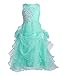FAIRY COUPLE Girl's Organza Ruffle Flower Girl Pageant Communion Dress K0073
