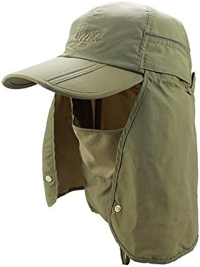 Unisex 360 Degree UV50+ Sun Protection Hat Quick-drying Outdoor Garden Cap with Reflective Strip Visible in Night