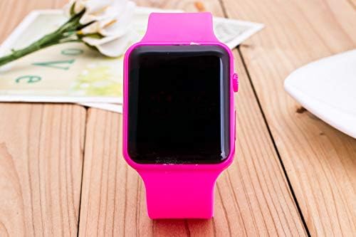 AAIND Luxury Brand Mens Sports Watches Digital LED Military Watch Women Fashion Casual Children Electronics Wristwatches Hot Clock (Rose Colour)
